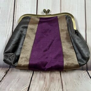 Elegant Purple and Gold Women's Clutch